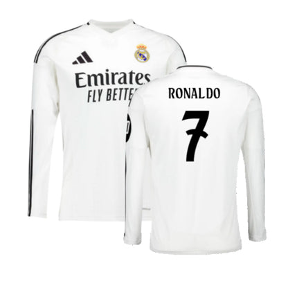 2024-2025 Real Madrid Long Sleeve Home Shirt (Ronaldo 7)_6