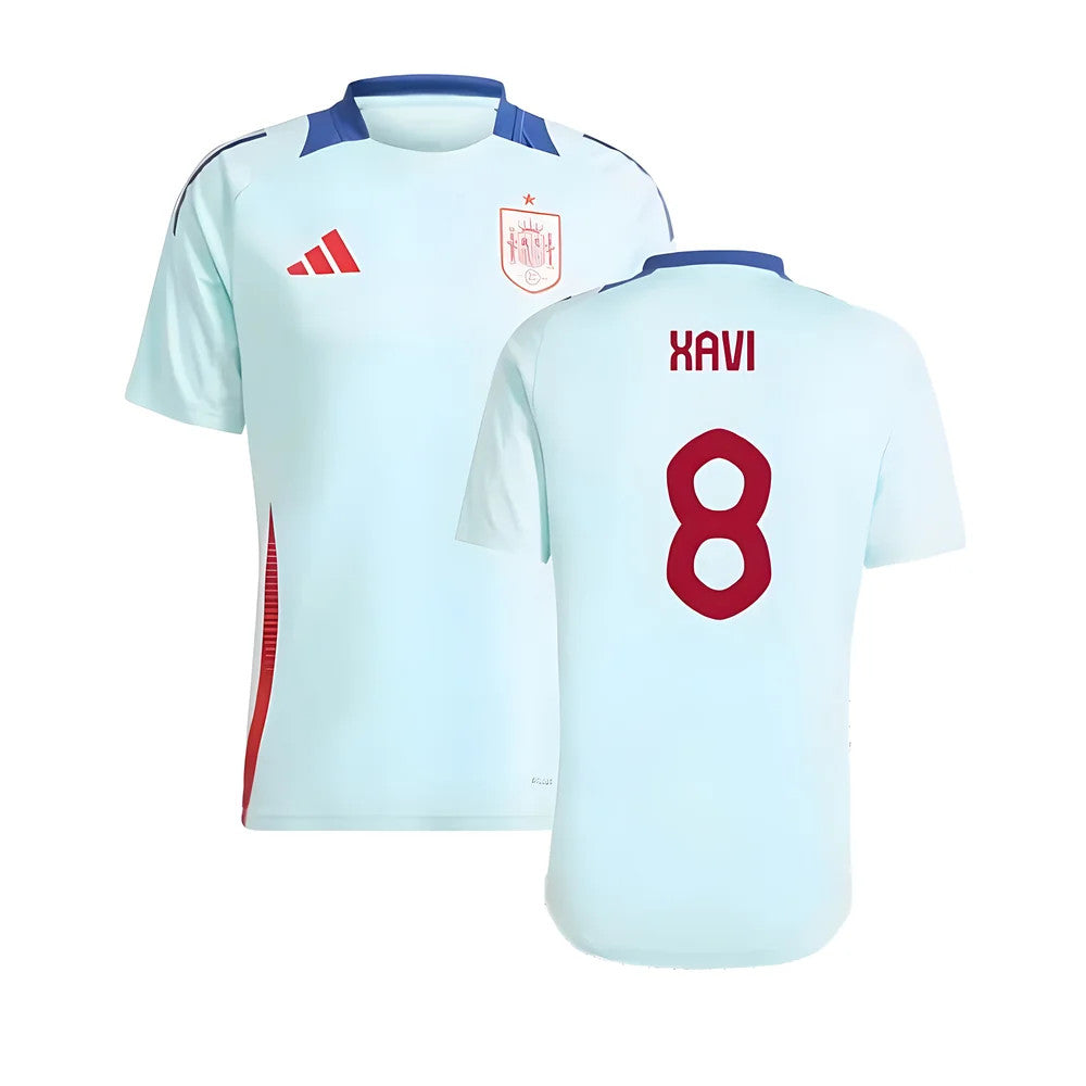 2024-2025 Spain Training Jersey (Halo Mint) (Xavi 8)_4