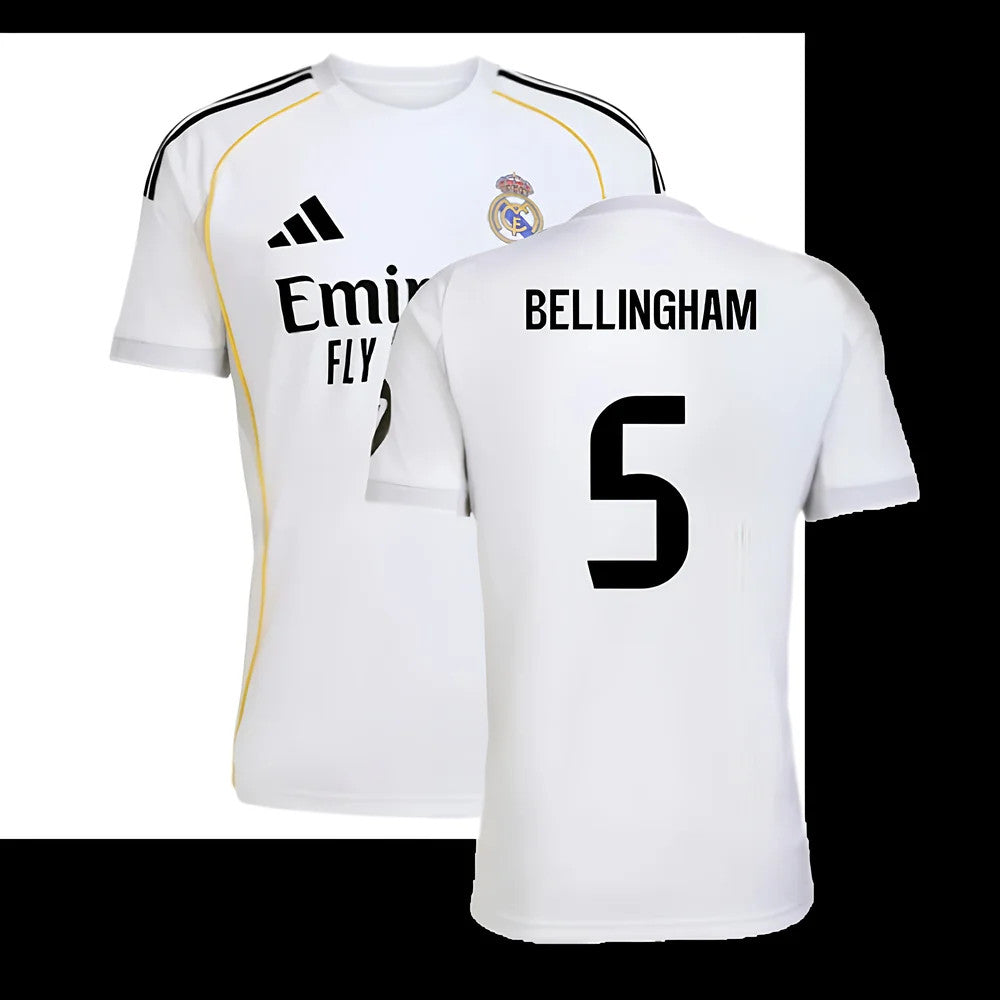 2025-2026 Real Madrid Home Shirt (Bellingham 5)_5
