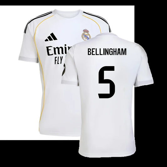 2025-2026 Real Madrid Home Shirt (Bellingham 5)_5