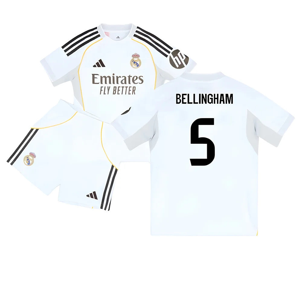 2025-2026 Real Madrid Home Youth Kit (Bellingham 5)_6