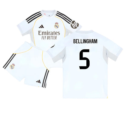 2025-2026 Real Madrid Home Youth Kit (Bellingham 5)_6