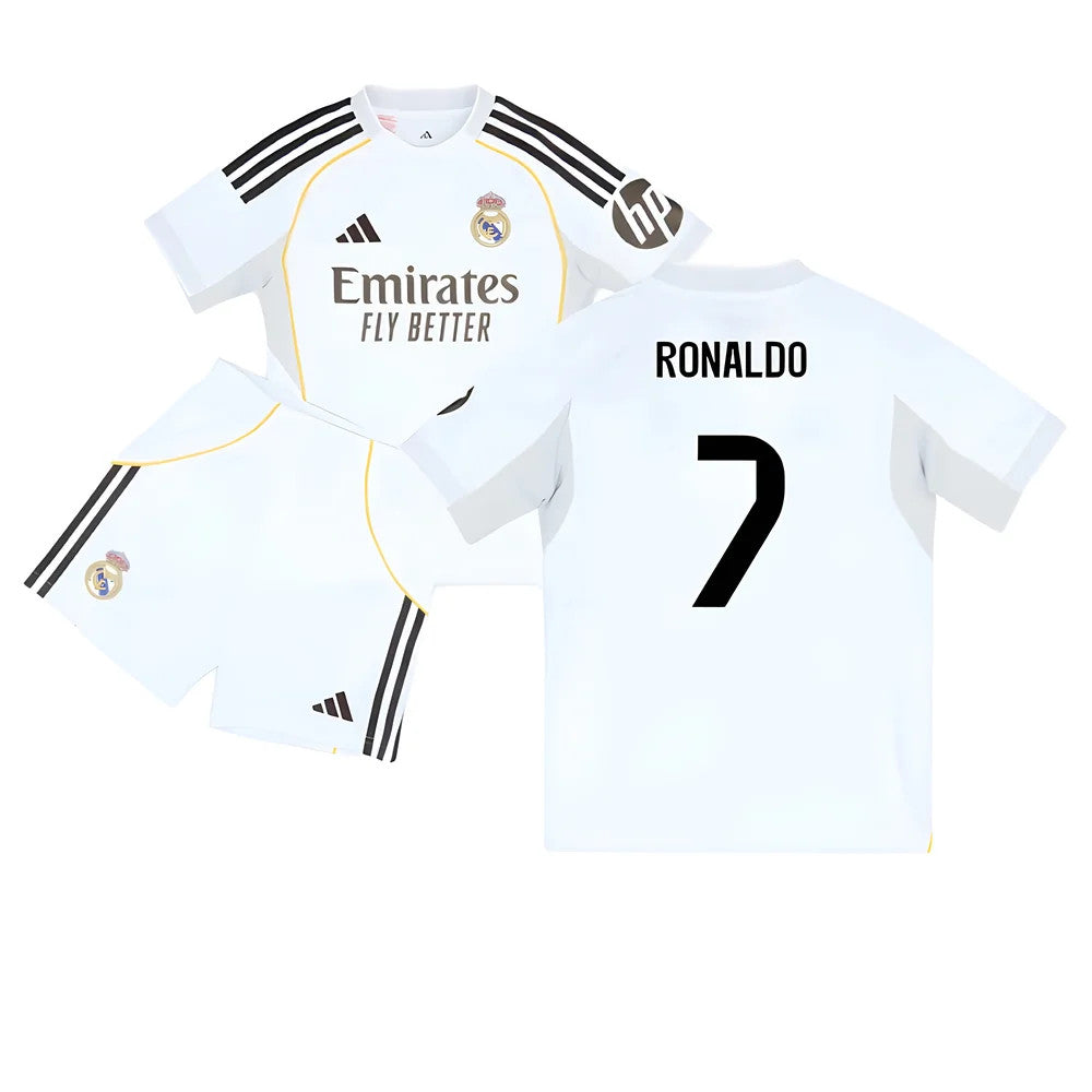 2025-2026 Real Madrid Home Youth Kit (Ronaldo 7)_6