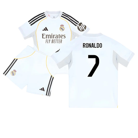 2025-2026 Real Madrid Home Youth Kit (Ronaldo 7)_6