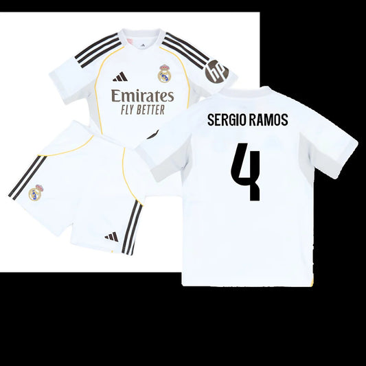 2025-2026 Real Madrid Home Youth Kit (Sergio Ramos 4)_6