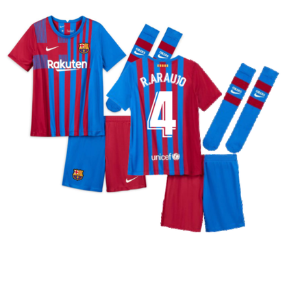 2021-2022 Barcelona Vapor Match Home Shirt (Kids) (R.ARAUJO 4)_4
