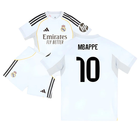 2025-2026 Real Madrid Home Youth Kit (Mbappe 10)_6