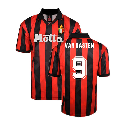 AC Milan 1994 Home Retro Shirt (VAN BASTEN 9)_5