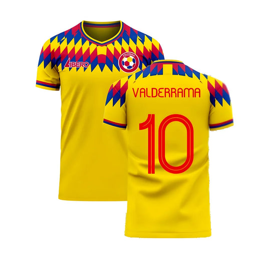 Colombia 2025-2026 Home Concept Football Kit (Libero) (VALDERRAMA 10)_0