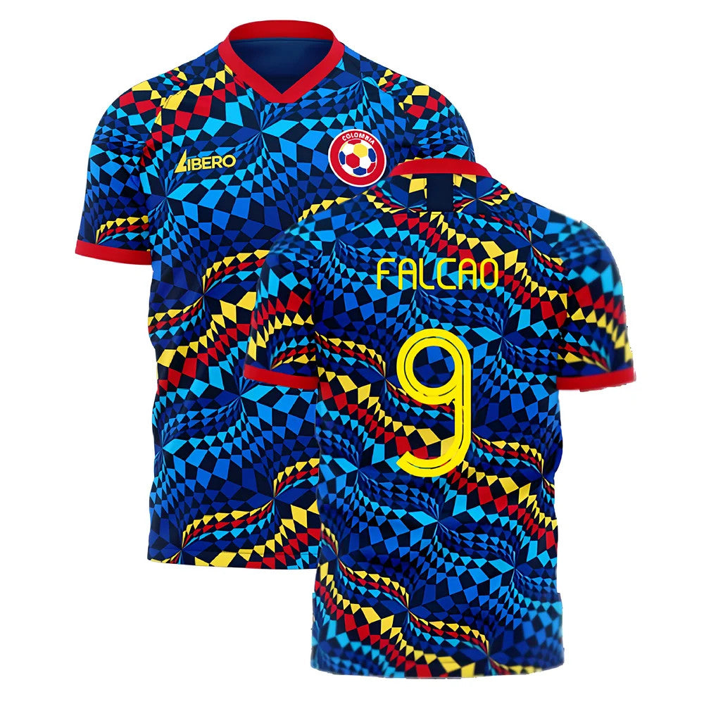  Colombia 2025-2026 Fourth Concept Football Kit (Libero) (FALCAO 9)_4