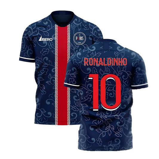 Paris 2025-2026 Home Concept Football Kit (Libero) (RONALDINHO 10)_0