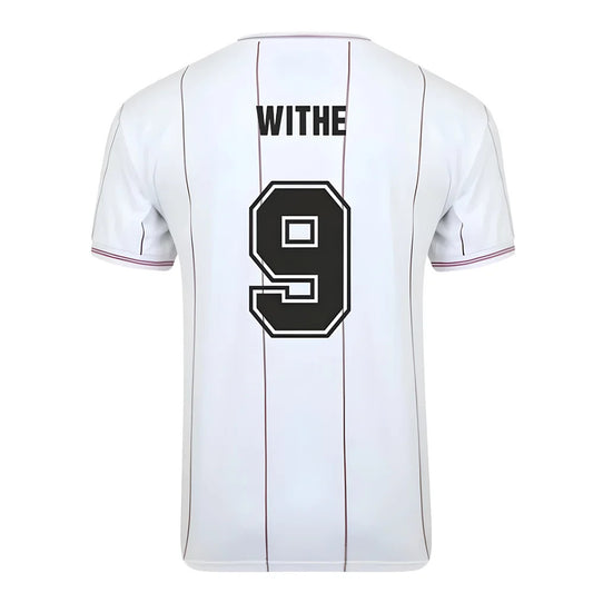 Score Draw Aston Villa 1982 Euro Final Retro Football Shirt (Withe 9)_0
