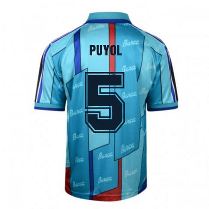 Score Draw Barcelona 1997 ECWC Final Retro Football Shirt (PUYOL 5)_0
