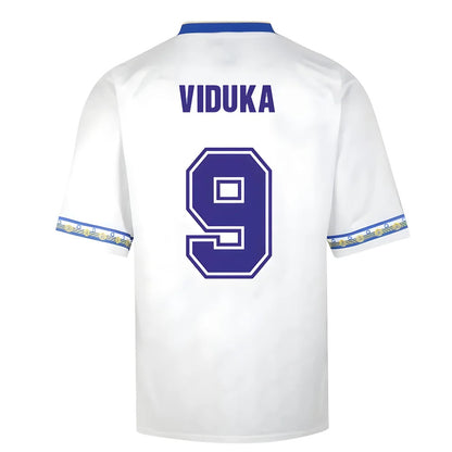 Score Draw Leeds United 1993 Admiral Retro Football Shirt (VIDUKA 9)_0
