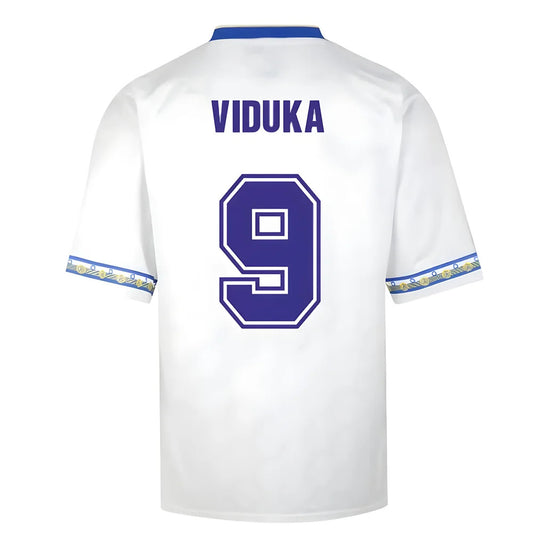 Score Draw Leeds United 1993 Admiral Retro Football Shirt (VIDUKA 9)_0