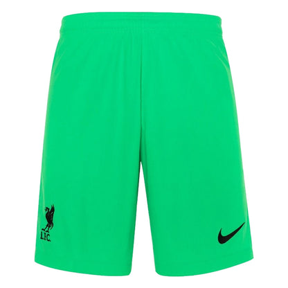 Liverpool 2021-2022 Home Goalkeeper Shorts (Green) - Kids_1