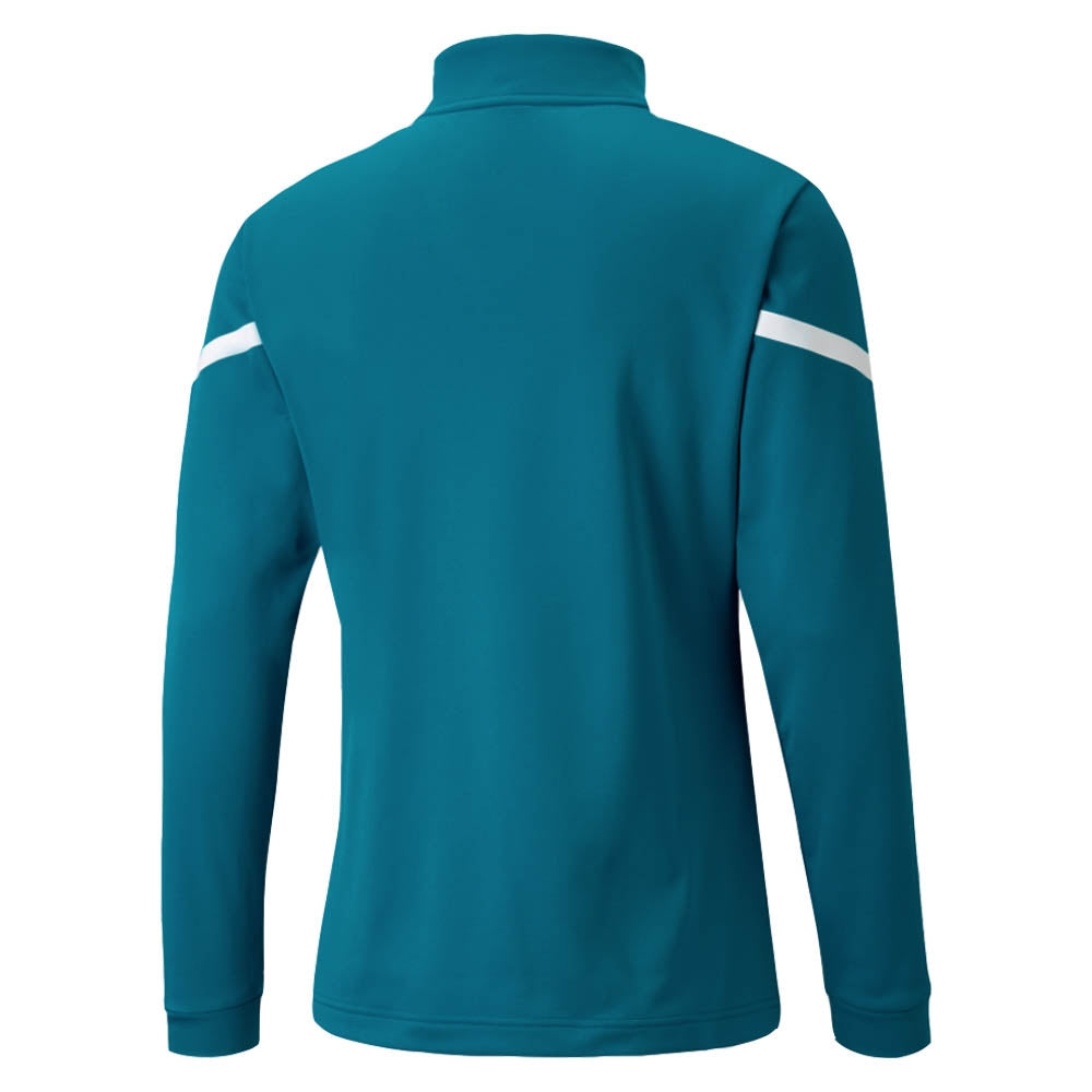 2021-2022 Man City Pre Match Half Zip Top (Ocean Depths) - Kids_1