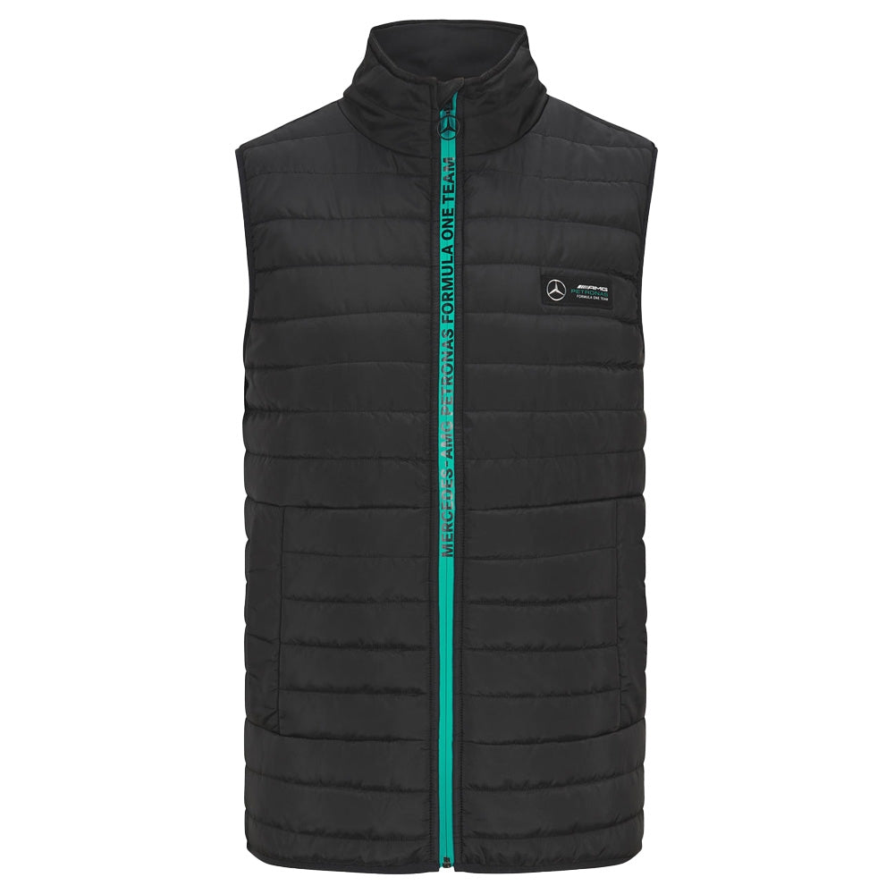 2023 Mercedes MAPF1 FW Mens Lightweight Padded Gilet (Black)_1