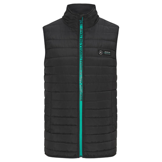 2023 Mercedes MAPF1 FW Mens Lightweight Padded Gilet (Black)_1