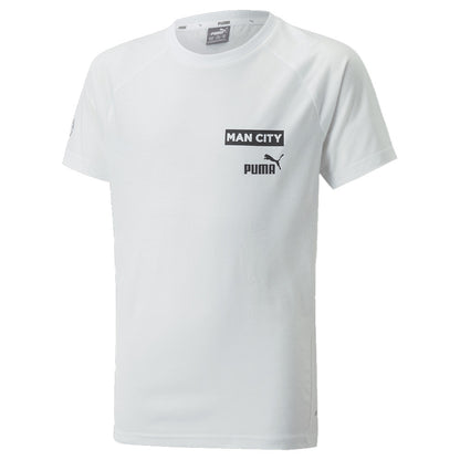 2022-2023 Man City Casuals Tee (White) - Kids_1