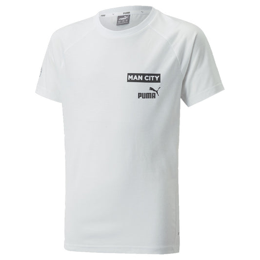 2022-2023 Man City Casuals Tee (White) - Kids_1