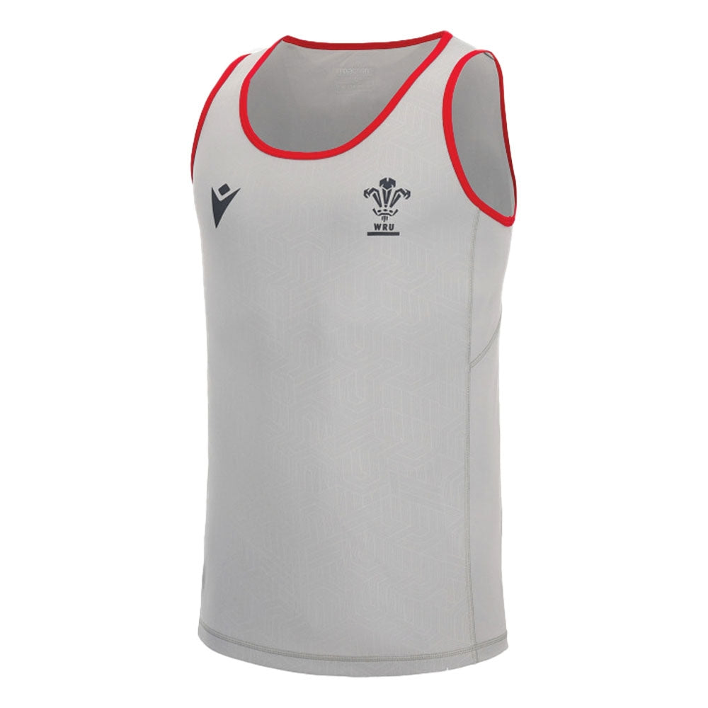 2022-2023 Wales WRU Training Poly Dry Singlet (Grey)_1