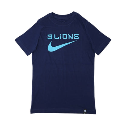 2022-2023 England Three Lions Tee (Navy) - Kids_1