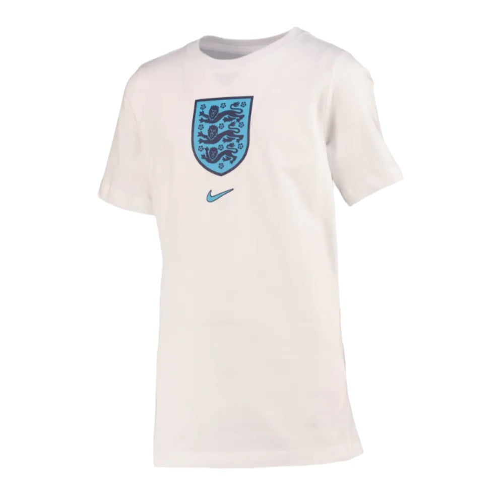 2022-2023 England Crest Tee (White) - Kids_1