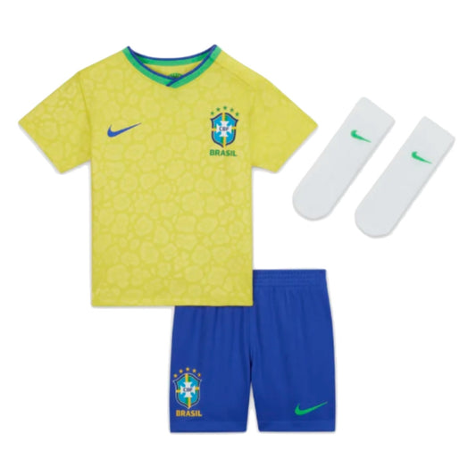 2022-2023 Brazil Home Little Boys Mini Kit_1