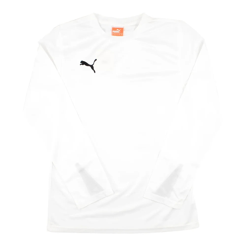 Puma Team Long Sleeve Football Shirt (White)_0