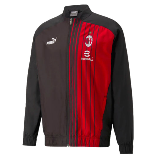 2022-2023 AC Milan Pre-Match Jacket (Black-Red)_1