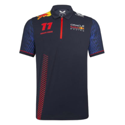 2023 Red Bull Racing Sergio Perez Mens Polo Shirt (Navy)_1
