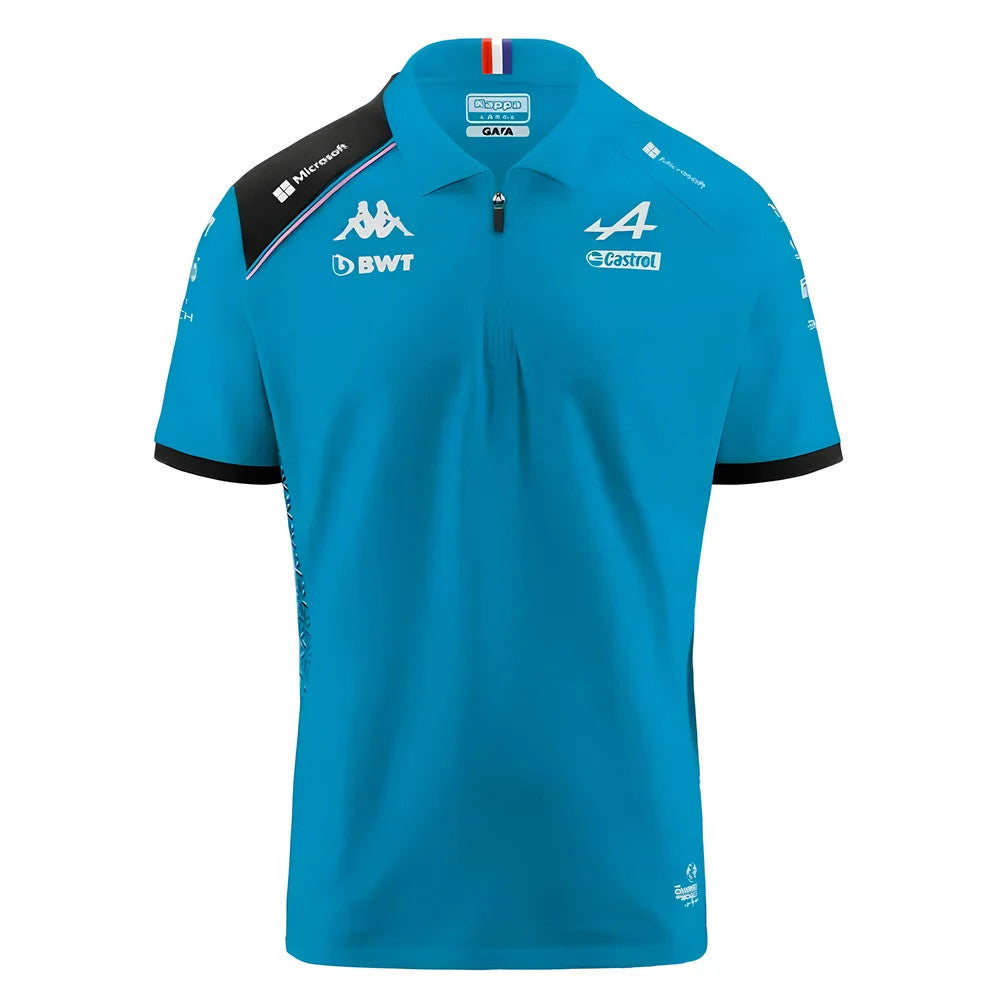 2023 Alpine Mens Team Polo Shirt (Blue)_2