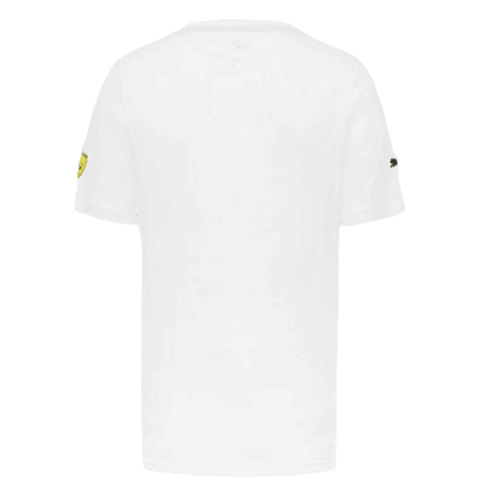 2023 Ferrari Fanwear LeClerc #16 Fanwear Drivers Tee (White)_1