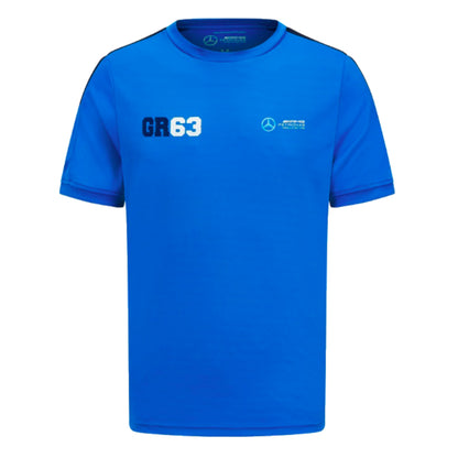 2023 Mercedes George Russell Sports Tee (Blue)_1