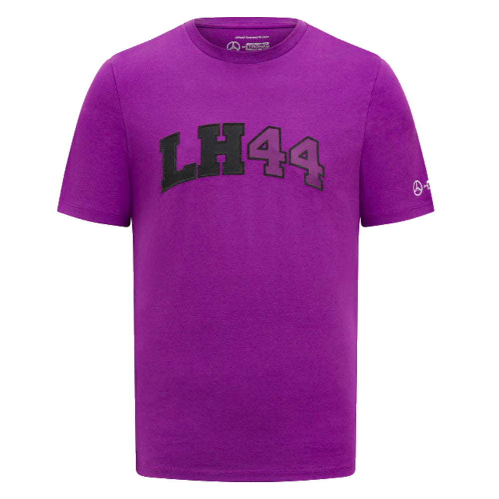 2023 Mercedes AMG Petronas Lewis Hamilton Logo Tee (Purple)_1