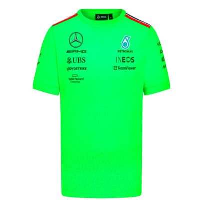 2023 Mercedes Team Set Up T-Shirt (Volt Green)_1