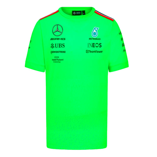 2023 Mercedes Team Set Up T-Shirt (Volt Green)_1