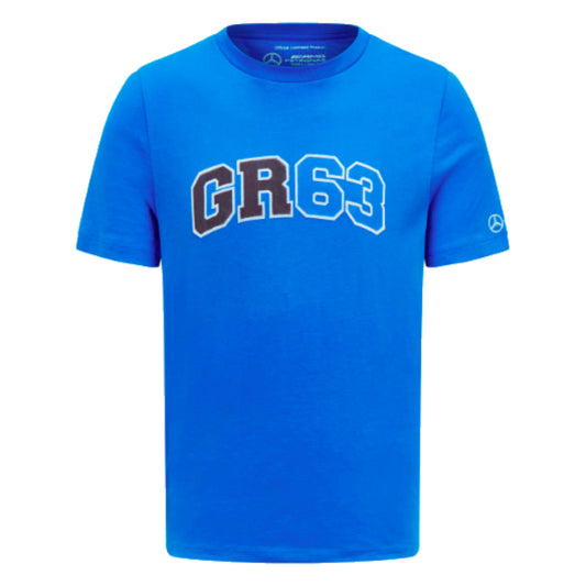 2023 Mercedes George Russell Logo Tee (Blue)_1