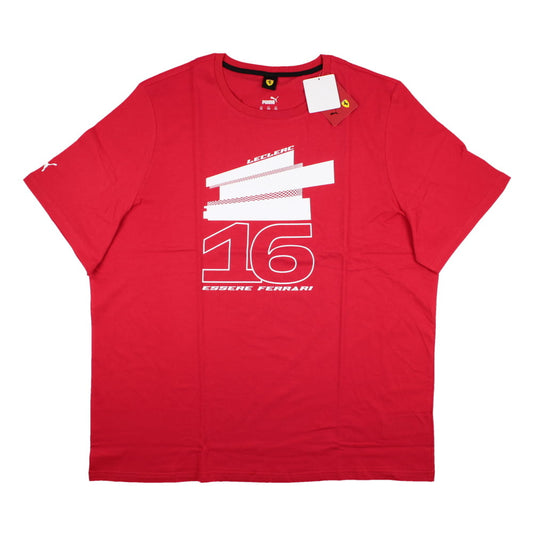 2023 Ferrari Fanwear Drivers Tee LeClerc #16 (Red)_1