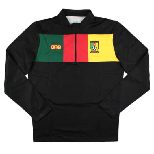 2023-2024 Cameroon Half Zip Training Top (Black)_1