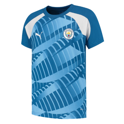 2023-2024 Man City Pre-Match Jersey (Lake Blue)_1