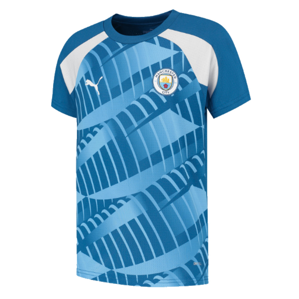 2023-2024 Man City Pre-Match Jersey (Lake Blue) - Kids_1
