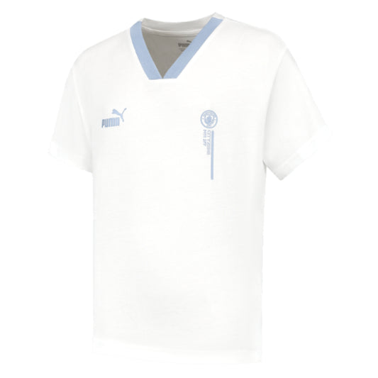 2023-2024 Man City FtblCulture Tee (White) - Kids_1