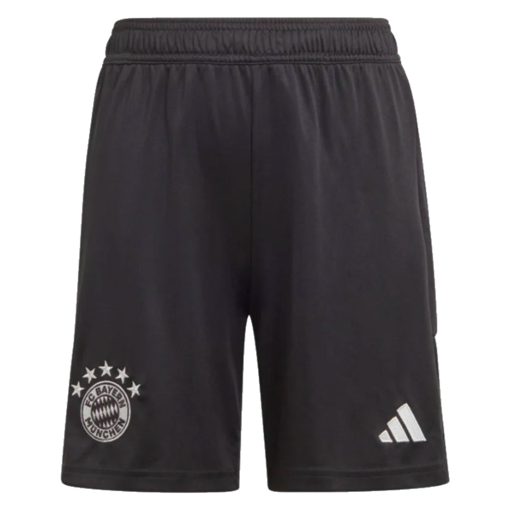2023-2024 Bayern Munich Goalkeeper Shorts (Black) - Kids_1