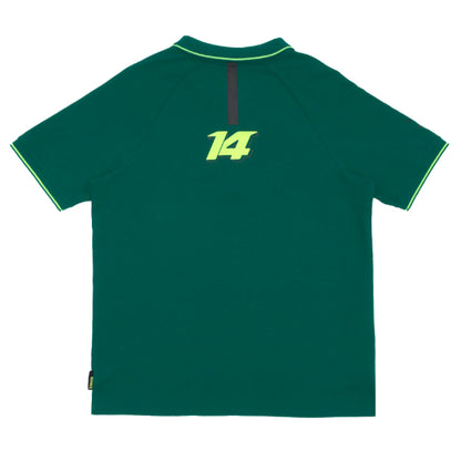 2023-2024 Aston Martin Lifestyle Alonso Polo Shirt (Green)_1