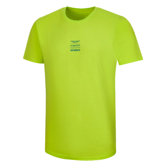 2023 Aston Martin Lifestyle Logo Tee Mens - Lime_1