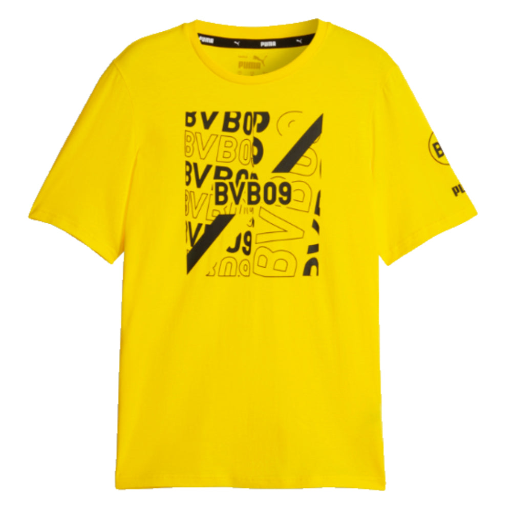 2023-2024 Borussia Dortmund FtblCore Graphic Tee (Yellow)_1