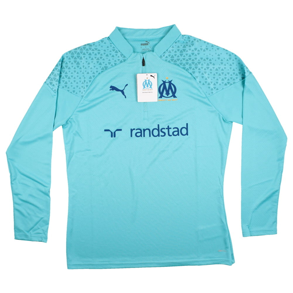 2023-2024 Marseille Training Half Zip Top (Hero Blue)_1