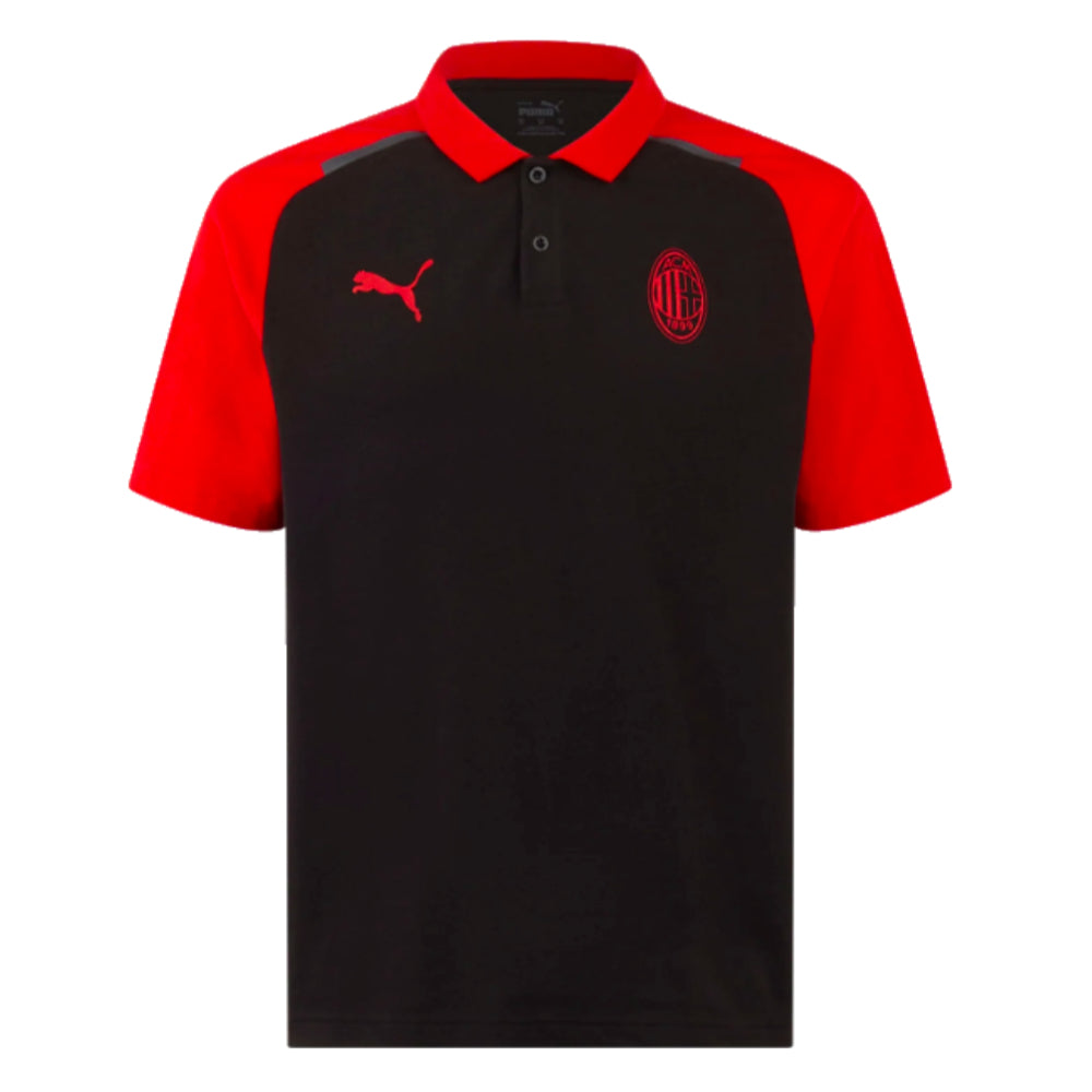 2023-2024 AC Milan Casuals Polo Shirt (Black)_1
